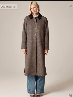 Long Barn Jacket™ in houndstooth wool blend